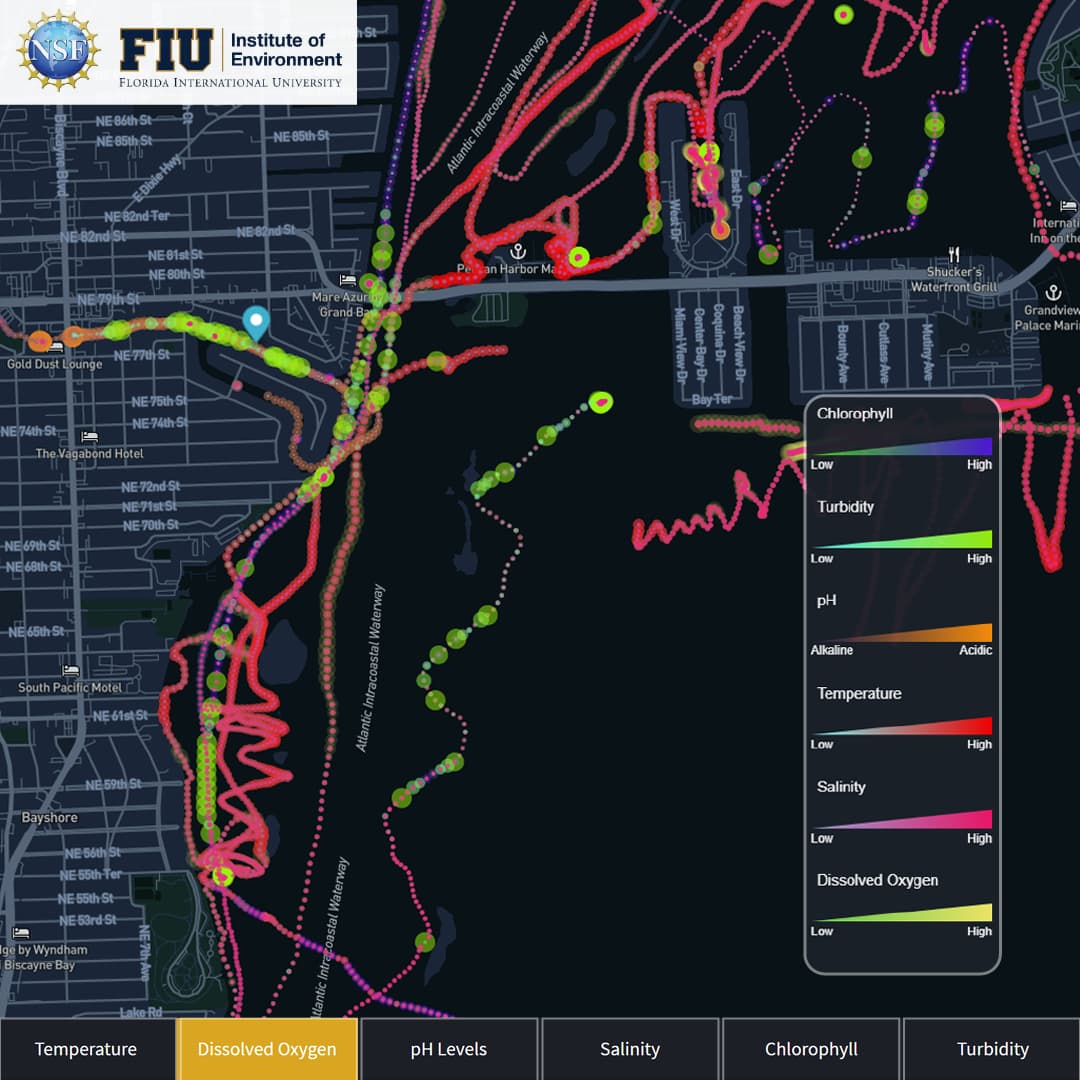 Biscayne Bay Water Quality Data During Drastic Fishkill Episode in August 2020