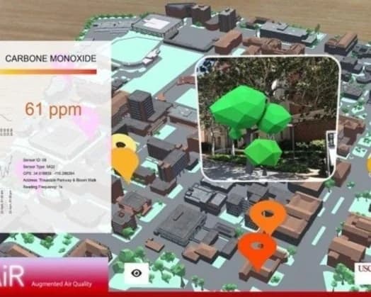 AN IMMERSIVE VISUALIZATION OF MICRO-CLIMATIC DATA USING USC AIR